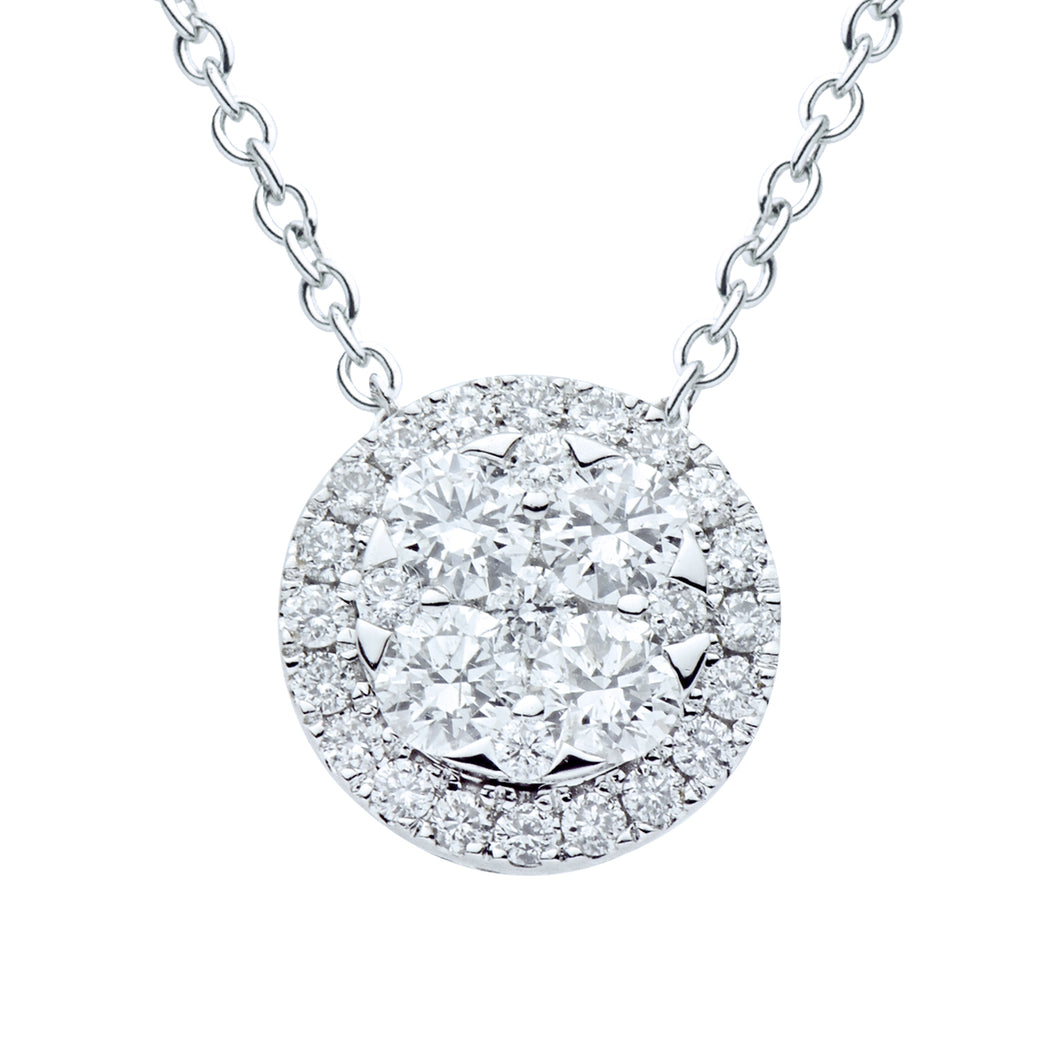 Diamond pendant necklace (SKU N055)