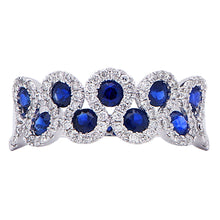Load image into Gallery viewer, Diamond and sapphire ring (SKU R056)
